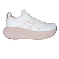 ASICS GEL-NIMBUS 27 女慢跑鞋-慢跑 運動 休閒 米白淺粉