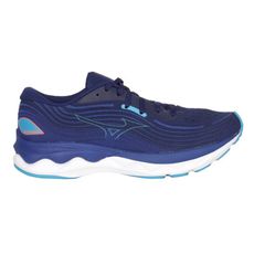 MIZUNO WAVE SKYRISE 4 男慢跑鞋-美津濃 運動 訓練 丈青藍粉