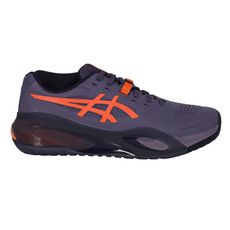 ASICS GEL-RESOLUTION X 男澳網網球鞋-2E-寬楦 深紫亮橘