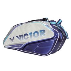 VICTOR 6支裝羽拍包-後背包 雙肩包 肩背包 裝備袋 羽球拍袋 羽球 勝利 紫銀湖水藍