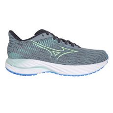 MIZUNO WAVE INSPIRE 21 SW 男慢跑鞋-4E-路跑 超寬楦 灰麻灰淺綠