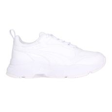 PUMA CASSIA SL 女休閒厚底鞋-老爹鞋 白鞋 皮革 白金