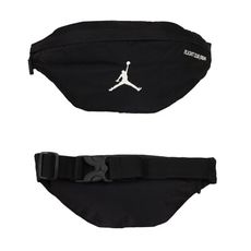 NIKE JORDAN MVP 運動腰包-臀包 斜背包 側背包 黑白