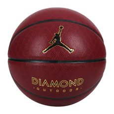 NIKE JORDAN DIAMOND OUTDOOR 8P 7號籃球-室外 深酒紅黑金