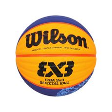 WILSON FIBA 3X3指定用球PARIS合成皮籃球#6-6號球 丈青橘黃