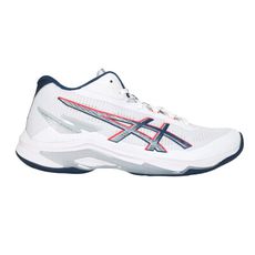 ASICS NETBURNER BALLISTIC FF MT 4 男排球鞋 白墨藍亮紅