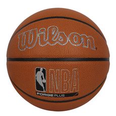 WILSON NBA FORGE系列 PLUS合成皮籃球#7-7號球 棕黑銀