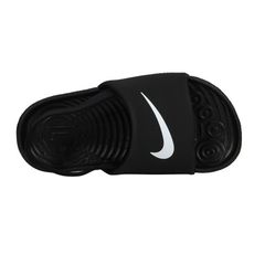 NIKE KAWA SLIDE TD 男女小童涼拖鞋-海邊 海灘 戲水 沙灘 黑白