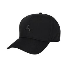 NIKE JORDAN 喬丹運動帽-台灣製 棒球帽 防曬 遮陽 帽子 黑