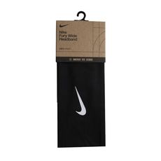 NIKE FURY CLASSIC 寬版頭帶-DRI-FIT 髮帶 瑜珈 黑白