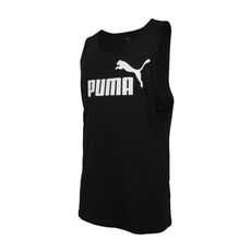 PUMA 男基本系列ESS NO. 1 LOGO休閒背心-上衣 休閒 慢跑 歐規 黑白