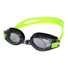 MIZUNO SWIM 兒童泳鏡-抗UV 防霧 蛙鏡 鏡面 游泳 戲水 黑白芥末綠