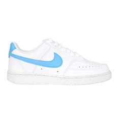 NIKE W COURT VISION LO NN 女休閒運動鞋-經典 白天空藍