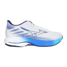 MIZUNO WAVE RIDER 28 SW 男慢跑鞋-4E-超寬楦 白藍