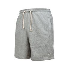 NIKE 男運動短褲-DRI-FIT 五分褲 訓練 運動 健身 灰白