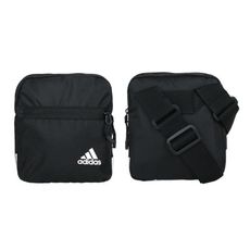 ADIDAS 小型側背包-斜背包 肩背包 愛迪達 2.5L 隨身小包 黑白