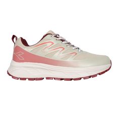 DIADORA 女泰坦防潑水越野慢跑鞋-防潑水 登山 慢跑 運動 避震 奶茶珊瑚紅