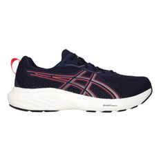 ASICS GEL-CONTEND 9 男運動鞋-4E-寬楦 慢跑 深藍亮橘白