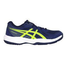 ASICS UPCOURT 6 GS 男大童排球鞋-訓練 丈青綠