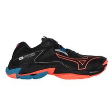 MIZUNO WAVE LIGHTNING Z8 男排球鞋-訓練 運動 黑橘湖藍銀