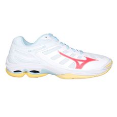 MIZUNO WAVE VOLTAGE 2 女排球鞋-慢跑 運動 休閒 白紅水藍黃