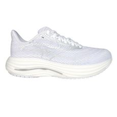 MIZUNO WAVE RIDER 29 SW 女慢跑鞋-4E-寬楦 運動 淺灰白銀