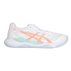 ASICS GEL-TACTIC 12 女排球鞋-排球 羽球 亞瑟士 白湖水綠橘