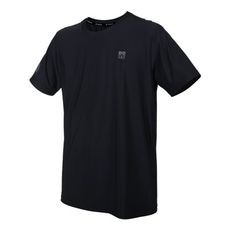 FIRESTAR 男彈性圓領短袖T恤-反光 慢跑 路跑 涼感 運動 上衣 黑灰