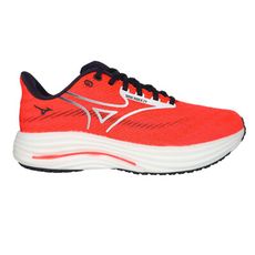 MIZUNO WAVE RIDER 29 SW 男慢跑鞋-WIDE-超寬楦 運動 螢光紅黑白