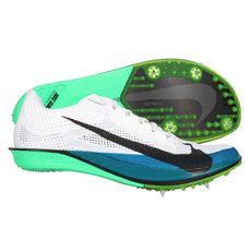 NIKE DRAGONFLY 2 ELITE 男女田徑釘鞋-中長距離 白綠黑