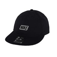 NIKE 運動帽-台灣製 防曬 遮陽 鴨舌帽 帽子 黑白