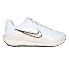 NIKE DOWNSHIFTER 13 女緩震慢跑運動鞋-路跑 運動 休閒 米白銀黑