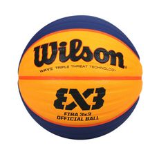 WILSON FIBA 3X3國際賽指定用球籃球-訓練 室外 戶外 6號球 威爾森 黃藍黑