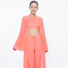 HOII后益 長版綁帶罩衫(三色:黃/紅/藍)