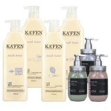 【KAFEN】《2入組》亞希朵酸性蛋白洗護系列800ml 贈 海泥SPA沐浴乳*1(隨機)