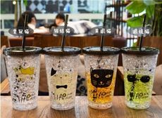 【萱萱小舖】夏日碎冰杯冰水杯冰酷杯随手杯吸管杯子