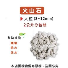 火山石(白色)蘭石2公升分裝包-大粒(8~12mm)