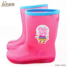 【鞋子部落】佩佩豬&喬治豬 太空人中筒雨靴 粉紅豬小妹 PG8577 桃/藍 (共二色)
