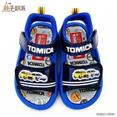 【鞋子部落】小汽車雙魔鬼氈涼鞋 Tomica多美汽車 TM3637-藍