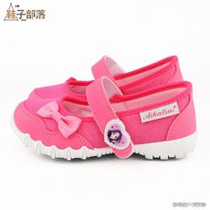 【鞋子部落】 偶蝴蝶結素色休閒鞋 偶像學園  ID8928 桃/藍 (共二色)