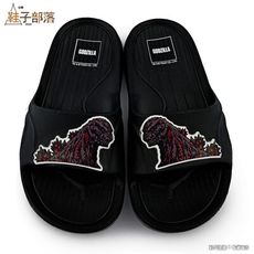 【鞋子部落】 恐龍拖鞋 輕量拖鞋 哥吉拉 GO1528-黑