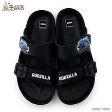 【鞋子部落】中童 戶外拖鞋 輕量材質 哥吉拉 GO1503-黑