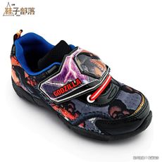【鞋子部落】LED電燈運動鞋 恐龍 哥吉拉 GO7025-黑