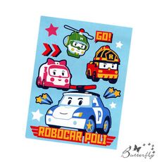 BUTTERFLY-ROBOCAR POLI波力救援小英雄-法蘭絨暖暖被