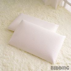 BEDDING-100%純天然蜂巢氣孔平面乳膠枕 -一入