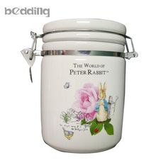 原廠授權比得兔Peter Rabbit彼得兔-陶瓷密封罐-玫瑰