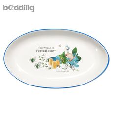 原廠授權比得兔Peter Rabbit彼得兔-陶瓷橢圓盤-潔瑪鴨