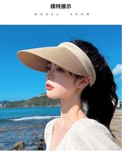 【母親節優惠活動】髮箍式韓系遮陽草帽