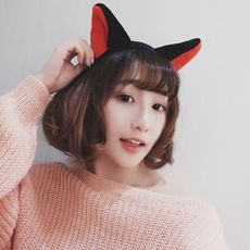 韓國簡約 頭飾2020新款狐貍 髮箍 可愛甜美 耳朵寬邊 髮卡 小清新賣萌 髮飾 俏皮