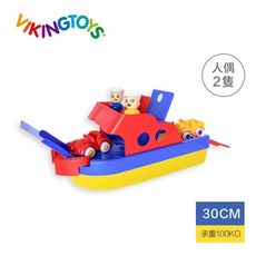 【瑞典 viking toys】Jumbo 快艇停車場(含兩隻人偶與車車)-30cm 81098